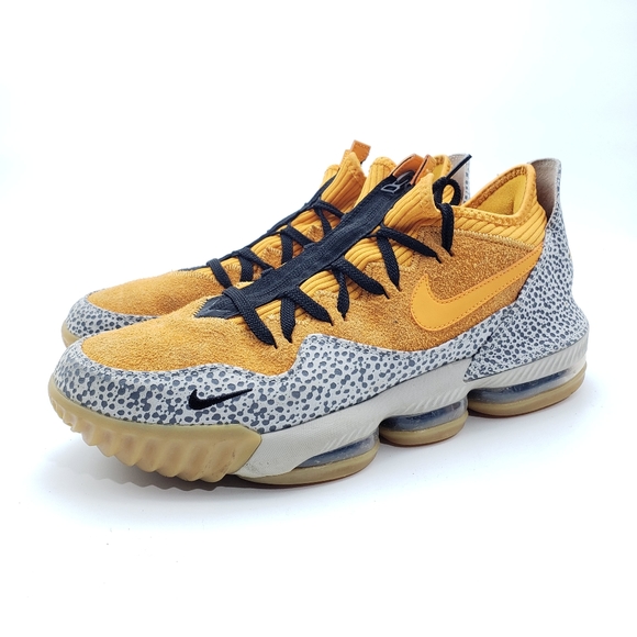 Size 12 - Mens Nike LeBron 16 Low x Atmos Safari 2019 PreOwned without box - Picture 1 of 9